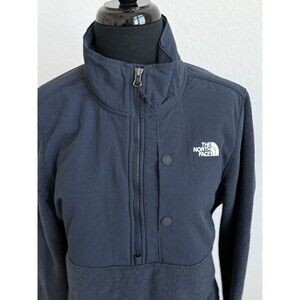 The North Face Quarter Zip Fleece Women’s L Navy Outdoor Pullover Jacket Durable
